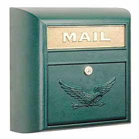 Modern mailbox Locking Wall Mount